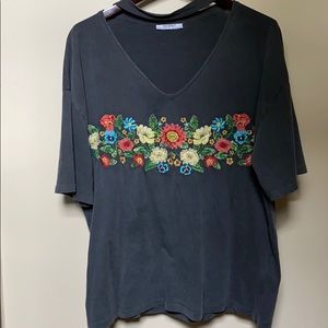 zara floral top